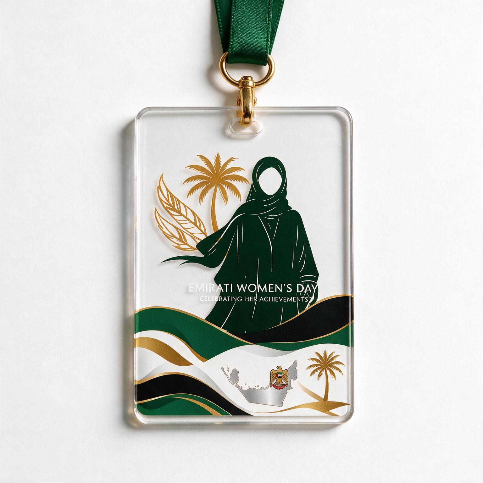 EMIRATI WOMEN'S DAY ACRYLIC KEYCHAINS