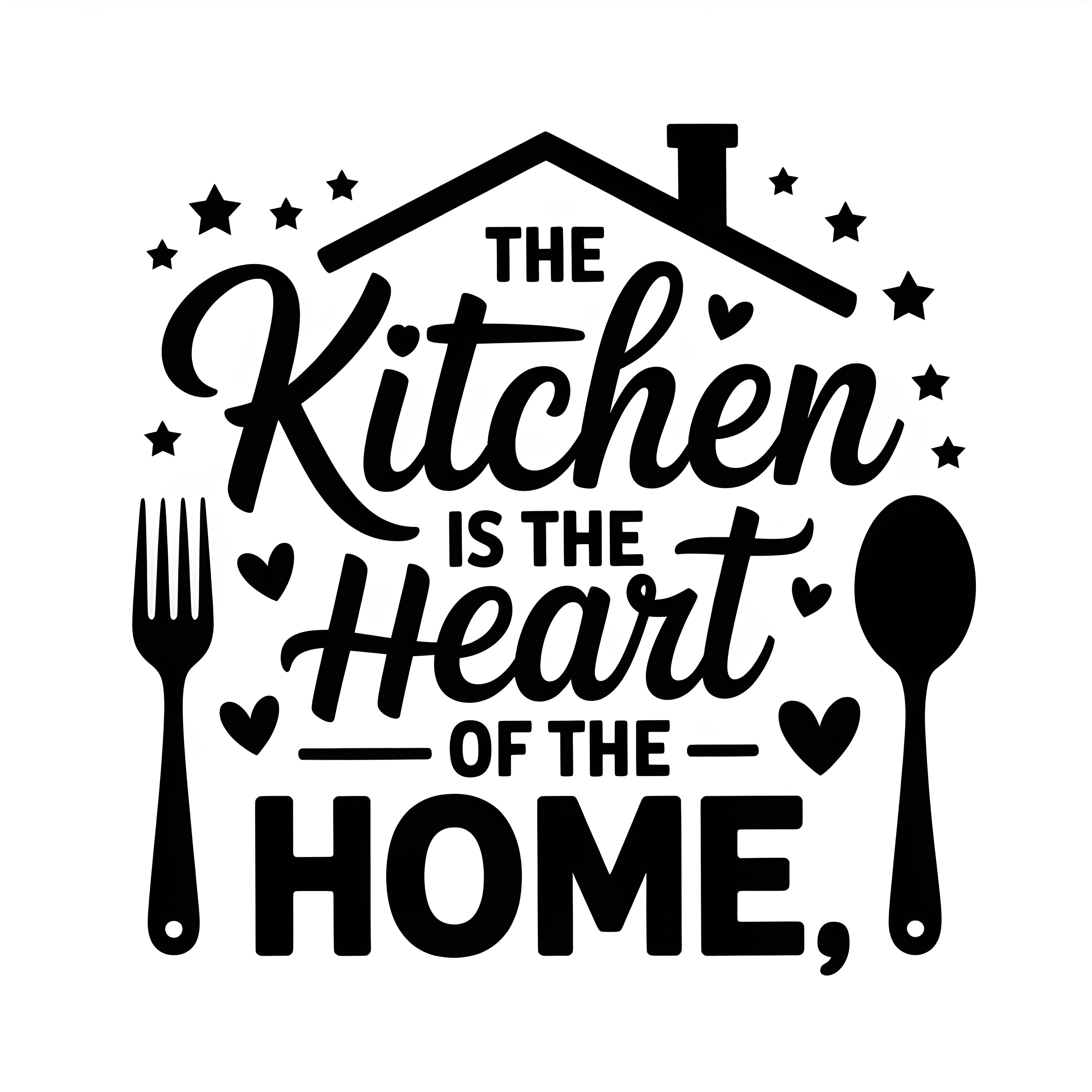 Vinyl Decorative Wall Sticker 30 cm Black