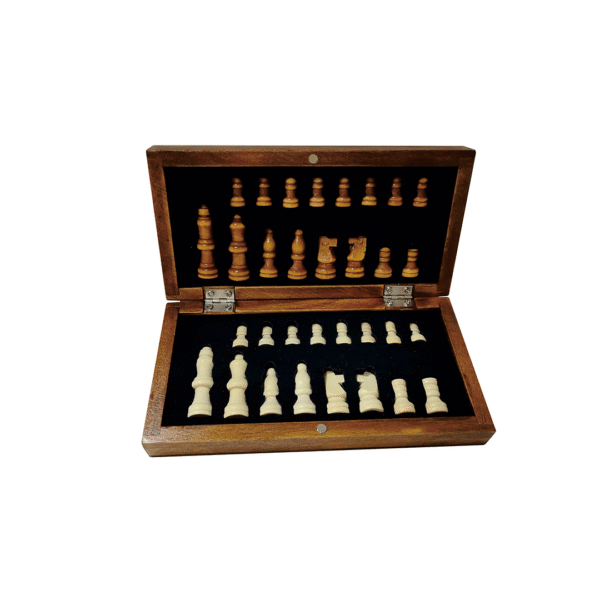 CHESS BOARD – Compact Wooden Chess Set - View 1