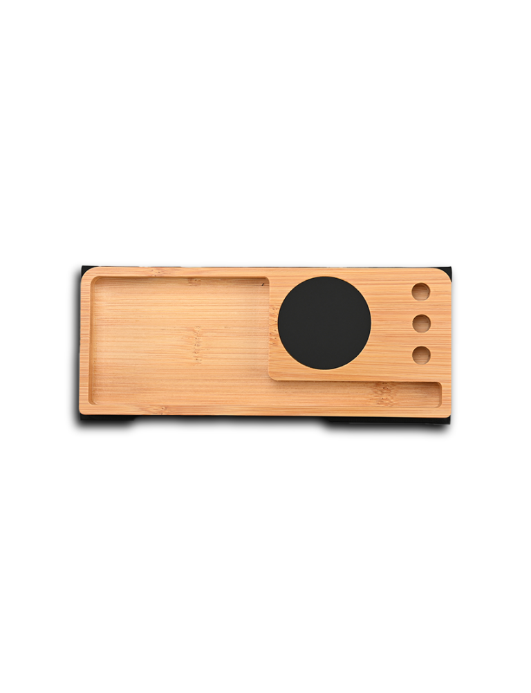 MOUSEPAD ORGANIZER – Foldable RCS PU Mousepad with Bamboo Wireless Charger and Light-Up Feature thumbnail 3