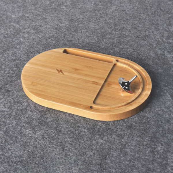 ANTI-STRESS WIRELESS – Bamboo Wireless Desktop Spinner with 15W Charging Capability thumbnail 2