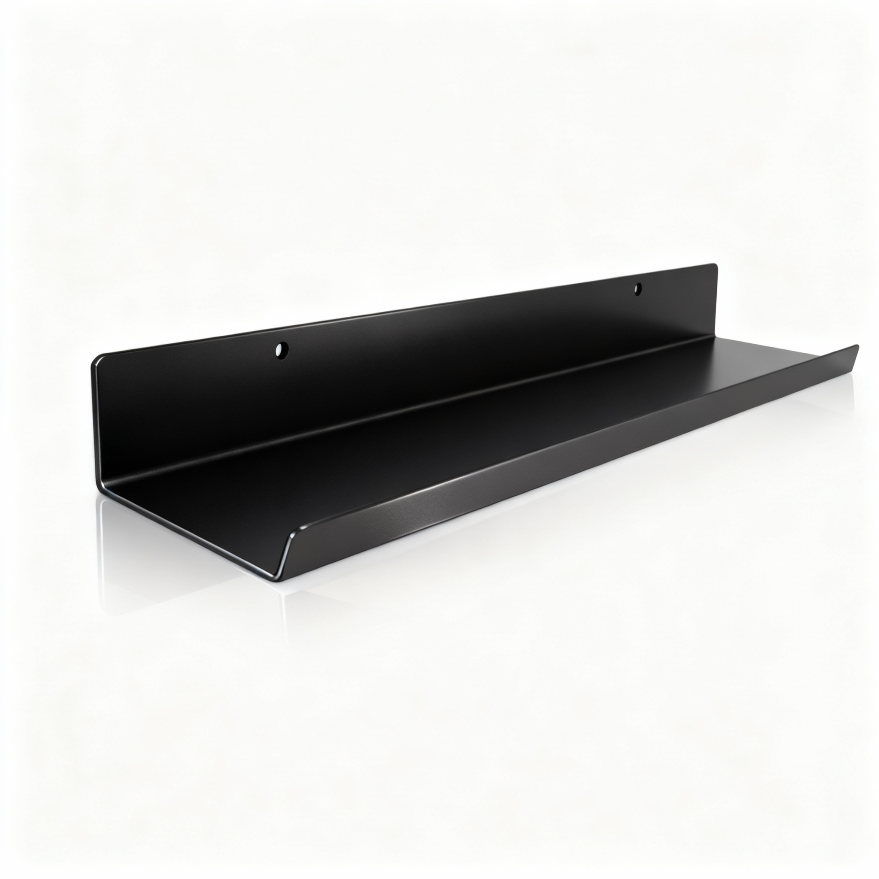 Metal Display Shelf - W 60 cm x H 10 cm Black