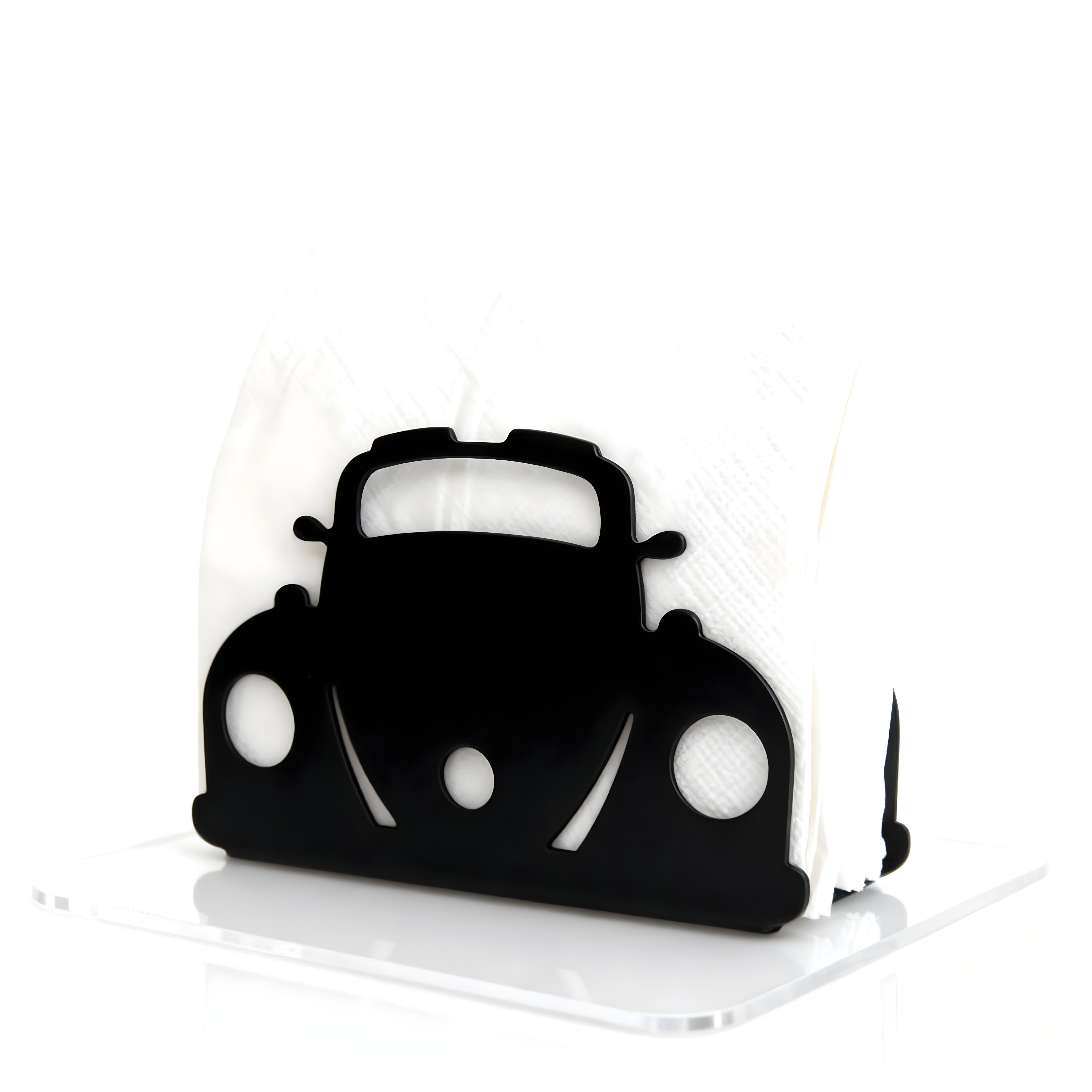 Vintage Car Napkin Holder – Black Metal Kitchen & Dining Table Organizer thumbnail 2