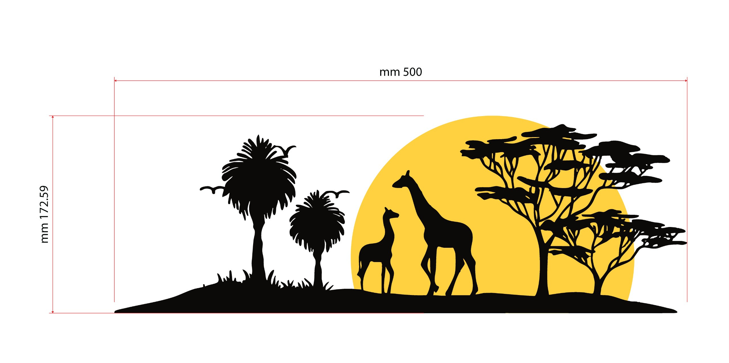 African Savannah Acrylic Wall Art thumbnail 2