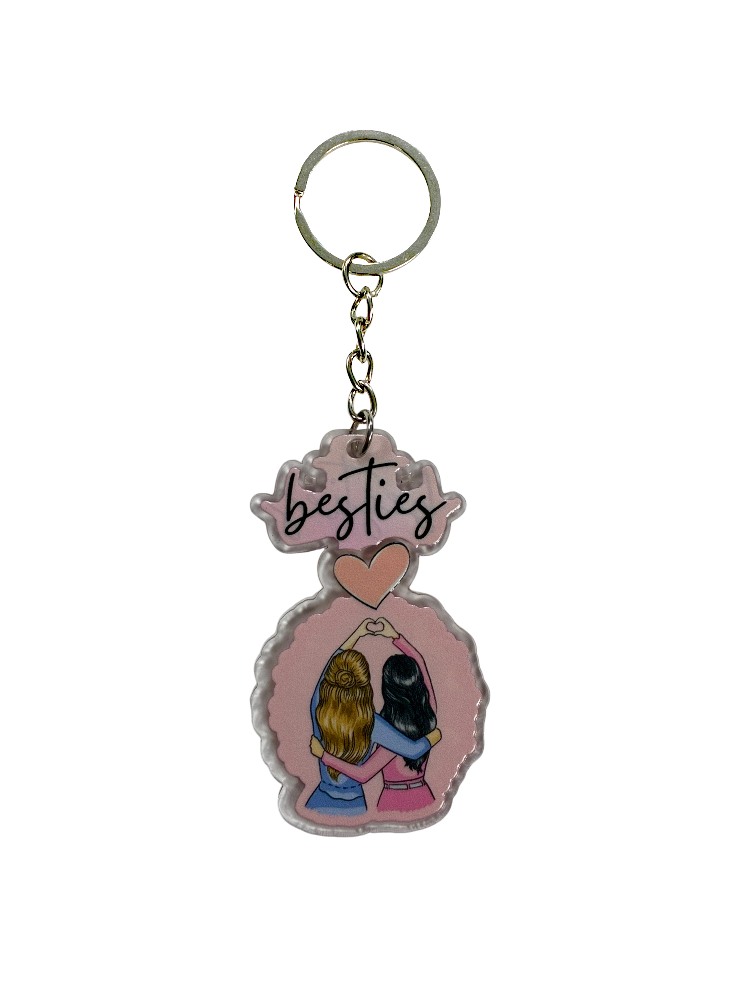 Besties Cloud Acrylic Keychain – Cute Friendship Gift for BFFs