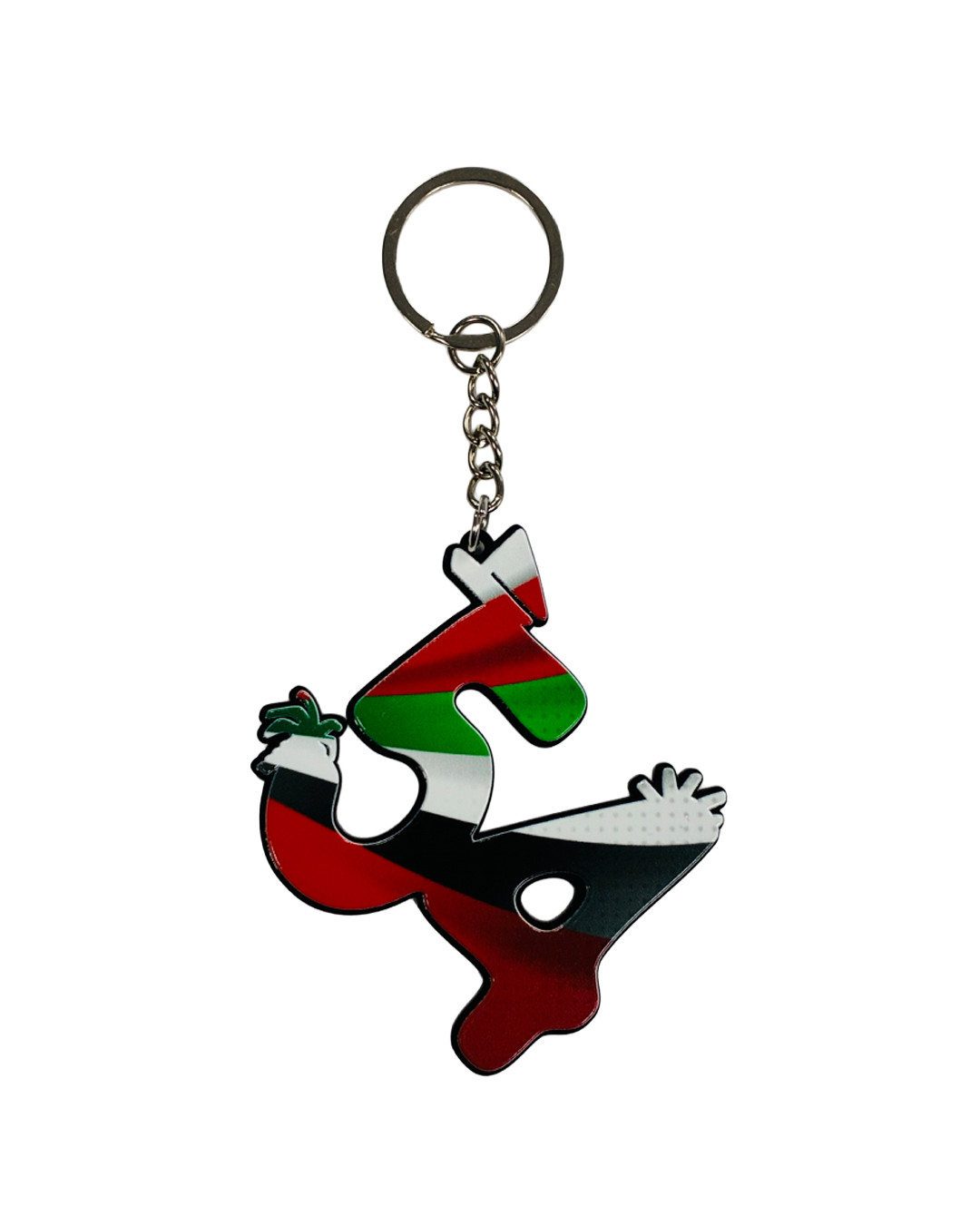 UAE National Day Keychain Set – 3 pcs Acrylic Flag Design - View 1