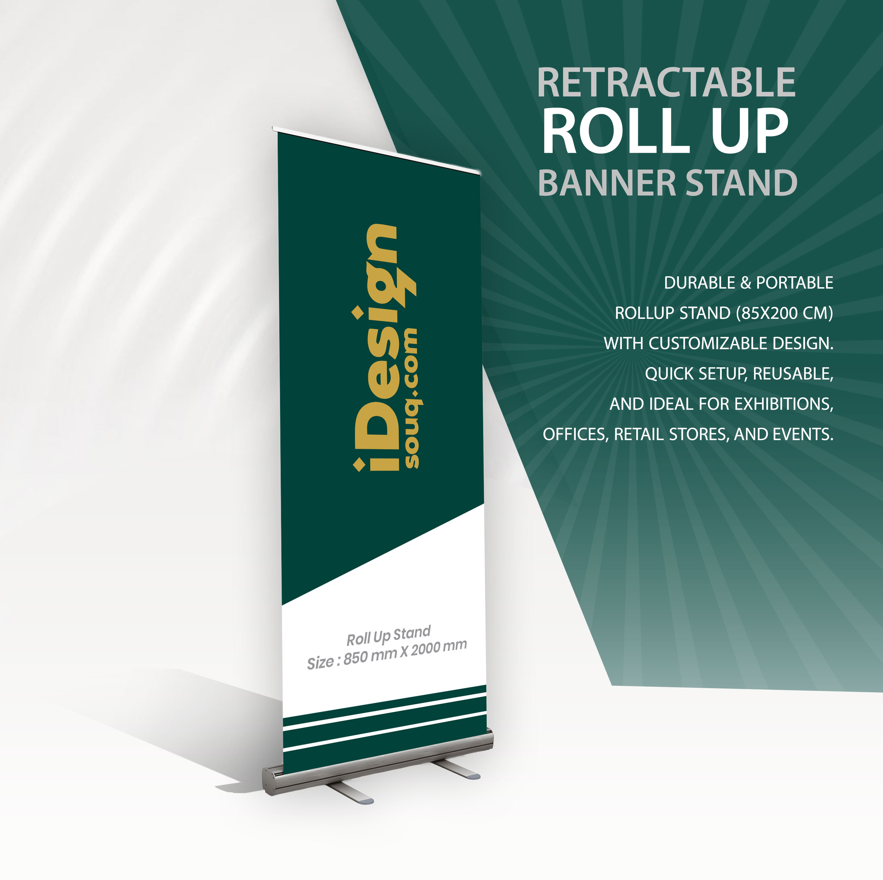 Retractable Roll Up Banner Stand thumbnail 3